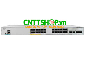 C1000-24PP-4G-L Cisco Catalyst 1000 with 24 Ports GE (12 Ports PoE+), 4 SFP Uplink