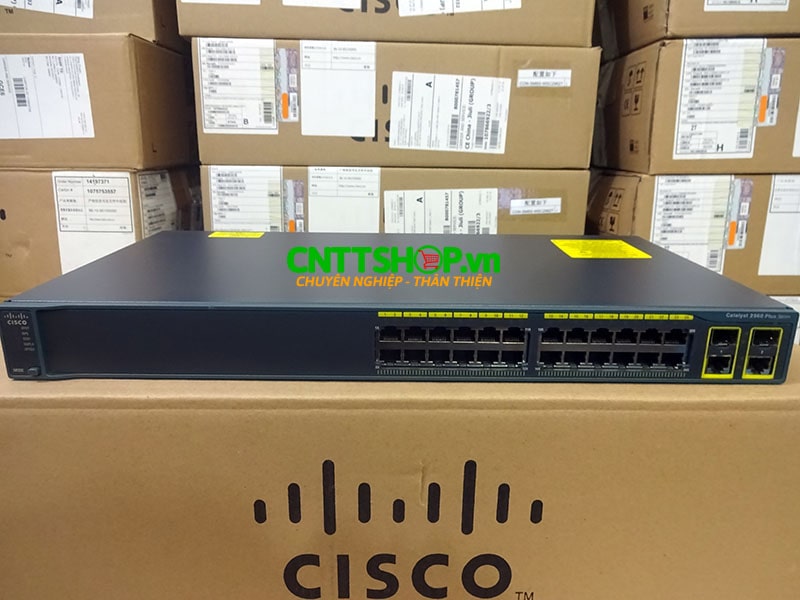 Switch Cisco WS-C2960+24TC-L Catalyst 2960 Plus 24 10/100 + 2 T/SFP LAN Base