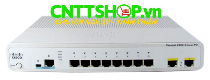 Switch Cisco WS-C2960CPD-8TT-L 2960CPD 8 Port FE, 2 x 1G, PoE+ LAN Base