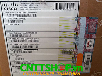 WS-C2960CX-8TC-L Cisco Catalyst 2960C 8 Port GE, 2 Combo Uplink, Lan Base