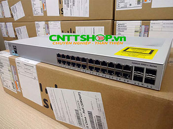 WS-C2960L-SM-24TQ Cisco Catalyst 2960L 24 Port GigE, 4 x 10G SFP+ LAN Lite
