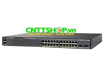 WS-C2960XR-24PD-I Cisco Catalyst 2960XR Stackable 24 PoE+ 370W, 2 SFP+, IP Lite