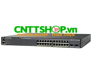WS-C2960XR-24TD-I Cisco Catalyst 2960XR Stackable 24 Ports GE, 2 SFP+, IP Lite