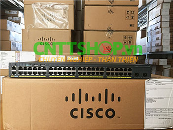 WS-C2960X-48FPD-L Cisco Catalyst 2960X Stackable 48GE PoE+ 740W, 2SFP+, LAN Base