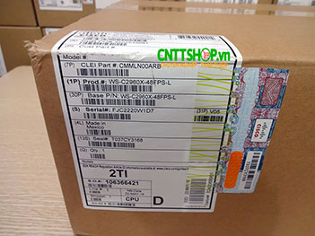 WS-C2960X-48FPS-L Cisco Catalyst 2960X Stackalbe 48GE PoE+ 740W, 4 SFP, LAN Base