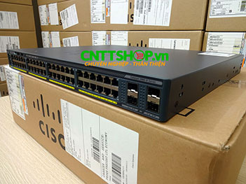 WS-C2960X-48FPS-L Cisco Catalyst 2960X Stackalbe 48GE PoE+ 740W, 4 SFP, LAN Base