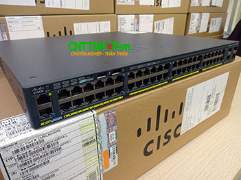 WS-C2960X-48FPS-L Cisco Catalyst 2960X Stackalbe 48GE PoE+ 740W, 4 SFP, LAN Base