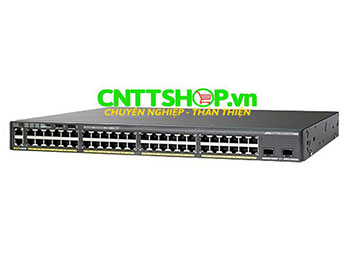 WS-C2960XR-48LPD-I Cisco Catalyst 2960XR Stackable 48 PoE+ 370W, 2 SFP+, IP Lite