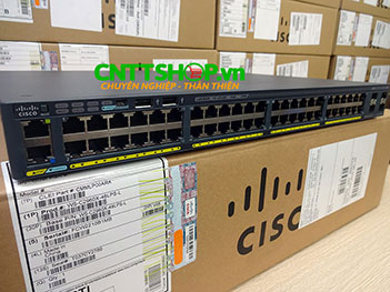 WS-C2960X-48LPS-L Cisco Catalyst 2960X Stackable 48GE PoE+ 370W, 4 SFP, LAN Base