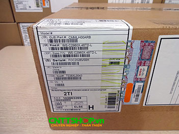 WS-C2960X-48TD-L Cisco Catalyst 2960X Stackable 48 Ports GE, 2 SFP+, LAN Base