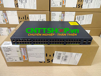 WS-C2960X-48TS-L Cisco Catalyst 2960X Stackable 48 Ports GE, 4 x 1G SFP, Lan Base