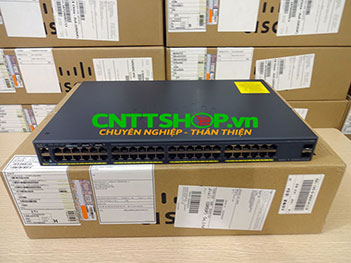 WS-C2960X-48TS-LL Cisco Catalyst 2960X 48 Ports GE, 2 SFP Slot, LAN Lite