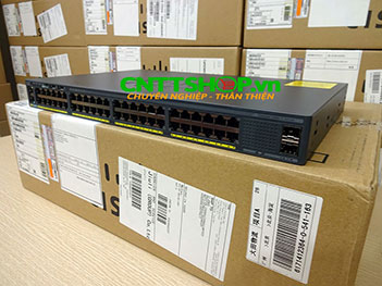 WS-C2960X-48TS-LL Cisco Catalyst 2960X 48 Ports GE, 2 SFP Slot, LAN Lite