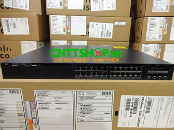 WS-C3650-24PS-L Switch Cisco 24 Ports GE PoE+ 4x1G Uplink LAN Base