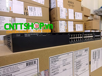 WS-C3650-24PS-L Switch Cisco 24 Ports GE PoE+ 4x1G Uplink LAN Base