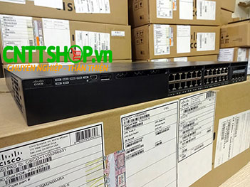 Switch Cisco WS-C3650-24PS-S 24 Ports GE PoE+ 4x1G Uplink IP Base