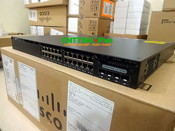 Switch Cisco WS-C3650-24TD-L 24 Ports GE, 2x10G Uplink LAN Base