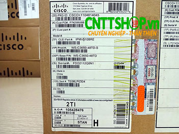 Switch Cisco WS-C3650-48TD-S 48 Ports GE, 2x10G Uplink IP Base