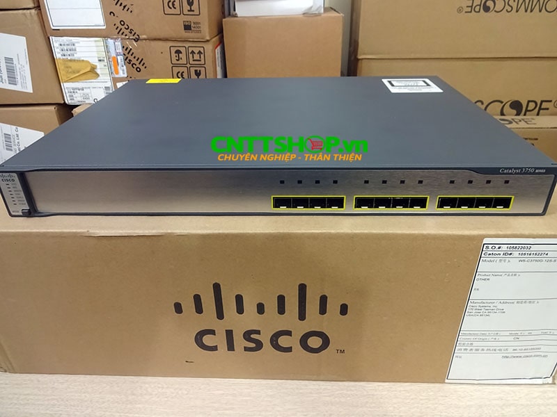 WS-C3750G-12S-S - Cat3750 12 SFP Std