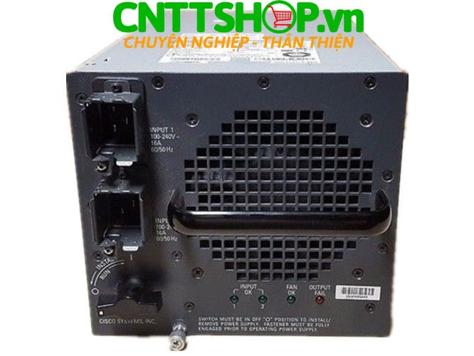 Cisco WS-CAC-6000W= Catalyst 6500 Series 6000W AC Power Supply Spare