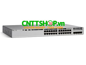 C9300L-24P-4X-E Cisco C9300L 24 Ports PoE+, 4X10G uplinks, Network Essentials