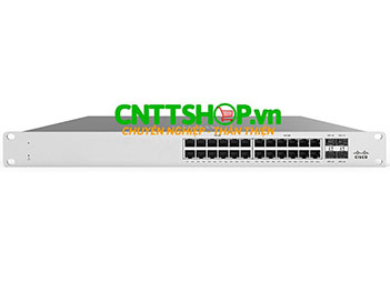 MS125-24P-HW Cisco Meraki MS125 with 24 Ports PoE+ 370W, 4x10GE SFP+ Uplink