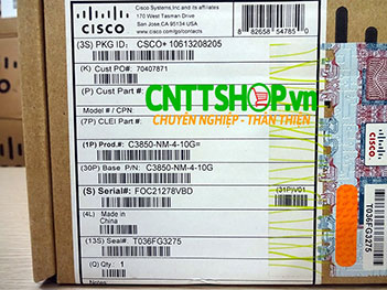 C3850-NM-4-10G 4 x Gigabit / 4 x 10 Gigabit Ethernet Network Module