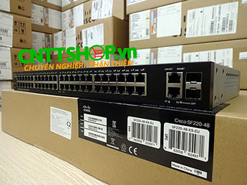 Switch Cisco SF220-48-K9-EU 48 10/100 Ports, 2 x1GE RJ45/SFP Uplink