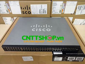 Cisco SG300-52MP-K9 50 Ports PoE+ 740W, 2 Combo Uplink
