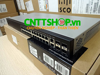 SG350-28 Switch Cisco 24 Ports GE, 2 SFP slots, 2 combo M-GBIC