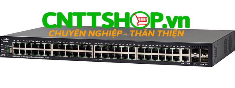 Switch Cisco SG550X-48MP-K9 48 x 10/100/1000 PoE+ ports 740W, 4 x 10 GE (2 x 10GBase-T/SFP+ combo + 2 x SFP+)