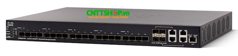 Switch Cisco SX550X-24F-K9-EU 20x 10 GE SFP+ slots, 4x combo 10 GE copper/SFP+