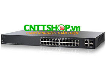 Switch Cisco SF200-24FP-EU 24 10/100 Ports PoE 180W, 2x1GE Uplink