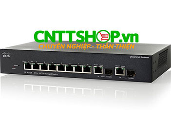 Switch Cisco SF302-08 8 10/100 Ports 2 combo mini-GBIC Giá Tốt