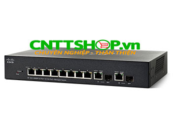 Switch Cisco SF302-08MPP 8 10/100 PoE+ Ports 124W 2Mini-GBIC