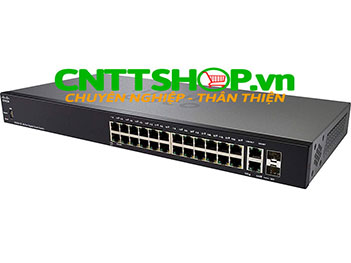 Switch Cisco SG250-26HP 24 Ports PoE+ 100W 2 SFP Uplink