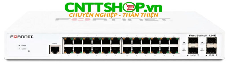 Fortinet FS-124E FortiSwitch 124E 24 Ports GE RJ45, 4 SFP Ports