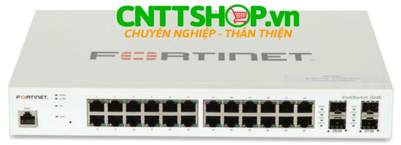FS-224E Fortinet FortiSwitch 224E 24 Ports GE RJ45, 4 SFP ports
