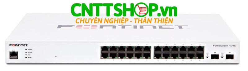 FS-424D Fortinet FortiSwitch 424D 24 Ports GE RJ45, 2x 10 GE SFP+ ports