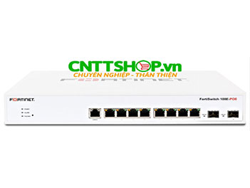 FS-108E-POE FortiSwitch 108E-PoE 8 GE RJ45 (4 Port PoE 65W), 2 SFP Ports