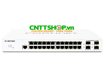 FS-124E Fortinet FortiSwitch 124E 24 Ports GE RJ45, 4 SFP Ports