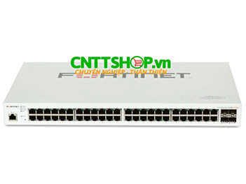 FS-248E-FPOE Fortinet FortiSwitch 248E-FPOE 48 Ports GE PoE+, 4 SFP ports