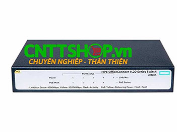 JH328A Switch HPE  OfficeConnect 1420 5 Port 1G PoE+ (32W)