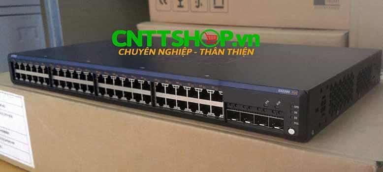 Switch Juniper EX2200-48P-4G 48 Ports 10/100/1000BASE-T Ethernet Switch with PoE+ and 4 GE SFP  uplink ports
