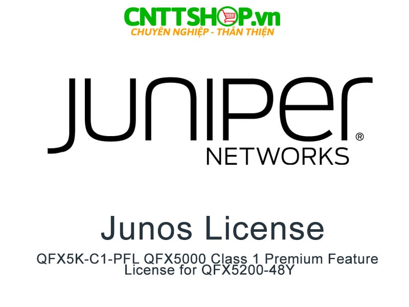 Juniper QFX5K-C1-PFL QFX5000 Class 1 Premium Feature Software License for QFX5200-48Y