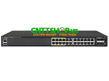 ICX7450-24P-E Ruckus ICX 7450 24 Port PoE+ Switch Bundle with 4x10 GbE SFP+, 2x40 GbE QSFP+