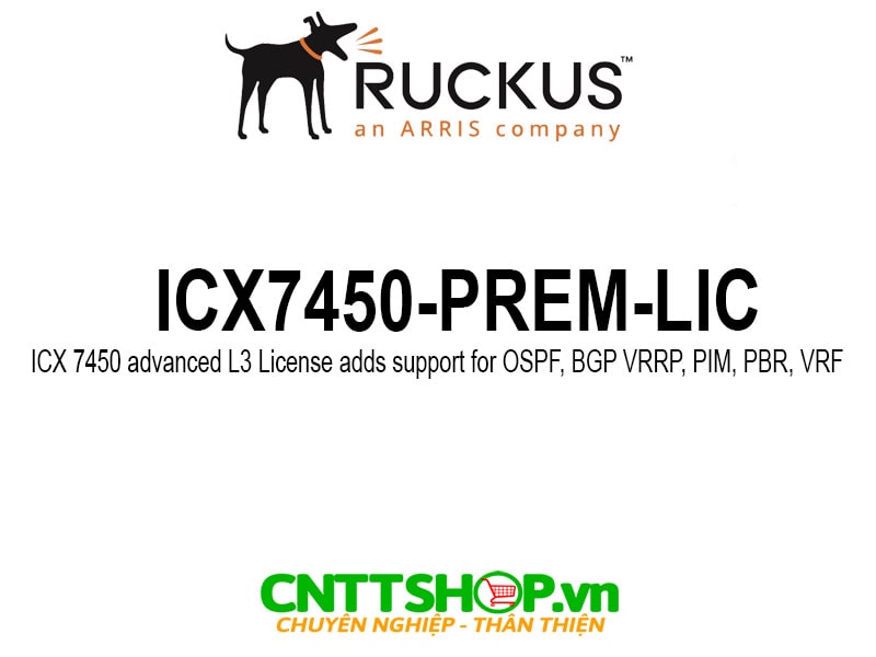 Ruckus ICX7450-PREM-LIC ICX 7450 advanced Layer 3 License
