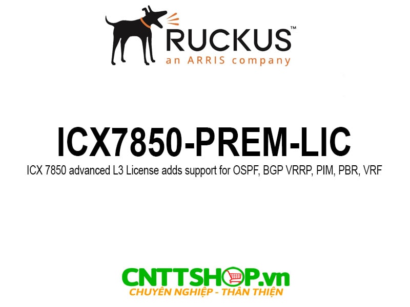 Ruckus ICX7850-PREM-LIC ICX 7850 advanced L3 License