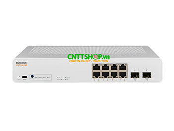 ICX7150-C08P-2X1G Ruckus ICX 7150 Compact Switch, 8x 10/100/1000 Mbps PoE+ ports, 2x 1G SFP uplink-ports
