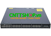 WS-C3650-48PD-E Cisco Catalyst 3650 48 Ports 1G PoE+, 2x10G Uplink IP Services
